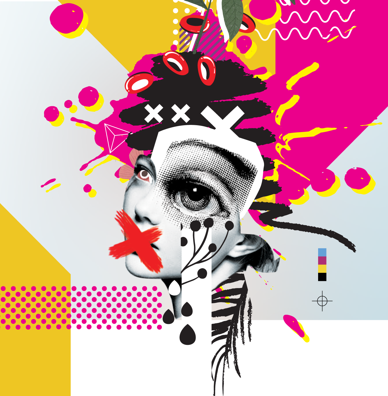 Ilustración artística de G2 Vinil Art en colores CMYK